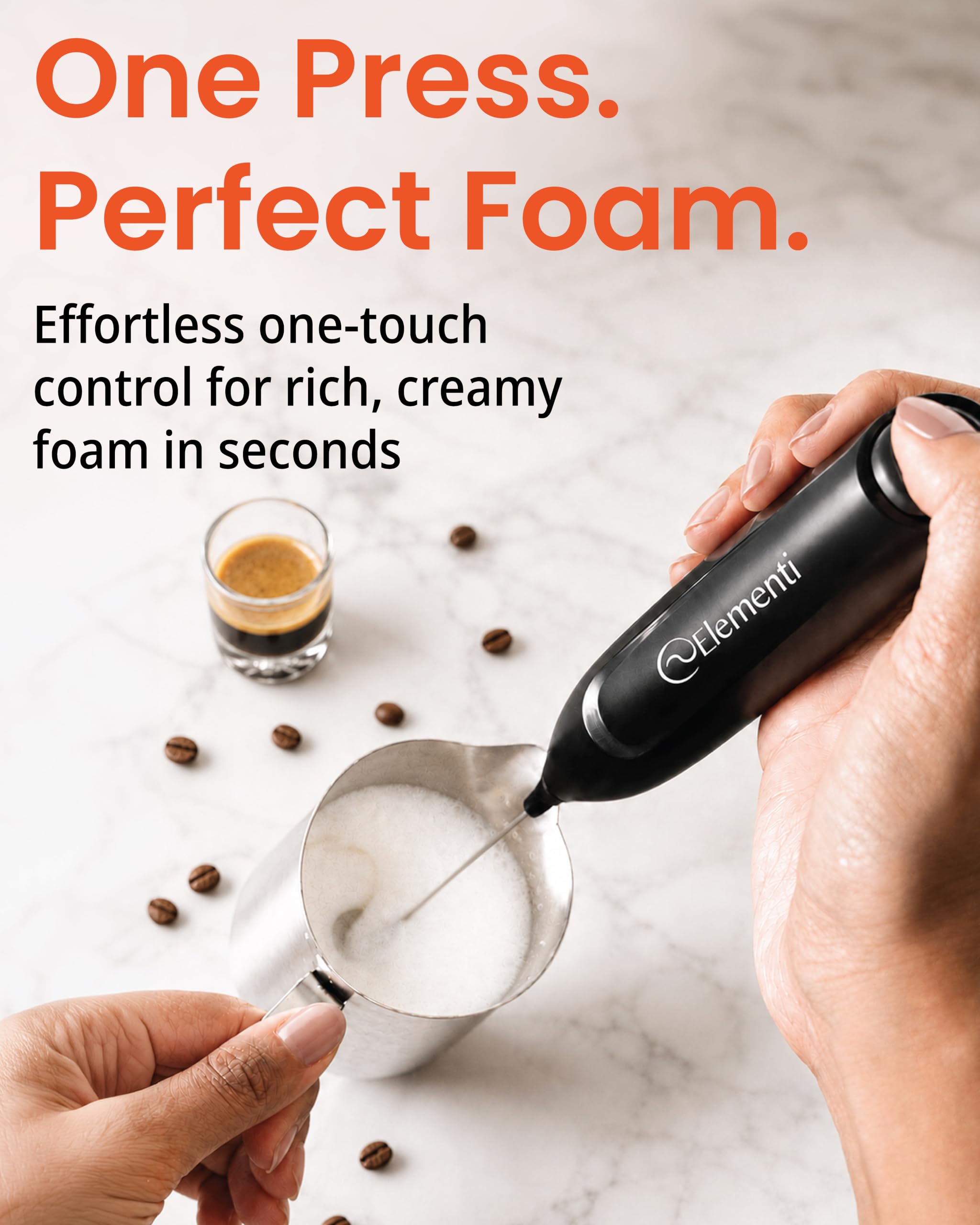 Elementi Milk Frother Wand - Make Creamy Lattes! -5 Elementi Milk Frother Wand - Make Creamy Lattes! -5