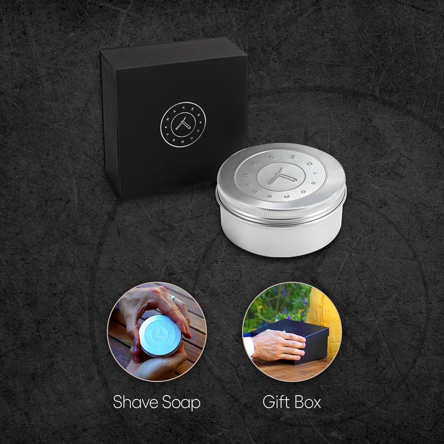 Handmade Natural Organic Shave Soap - Large 7oz Tin Shaving Soap, Shave Soap For Men With Dry Sensitive Skin, Made With Olive Oil, Coconut Oil, Palm Oil, Shea Butter, Beeswax, Creamy Lather (Bay Rum)
