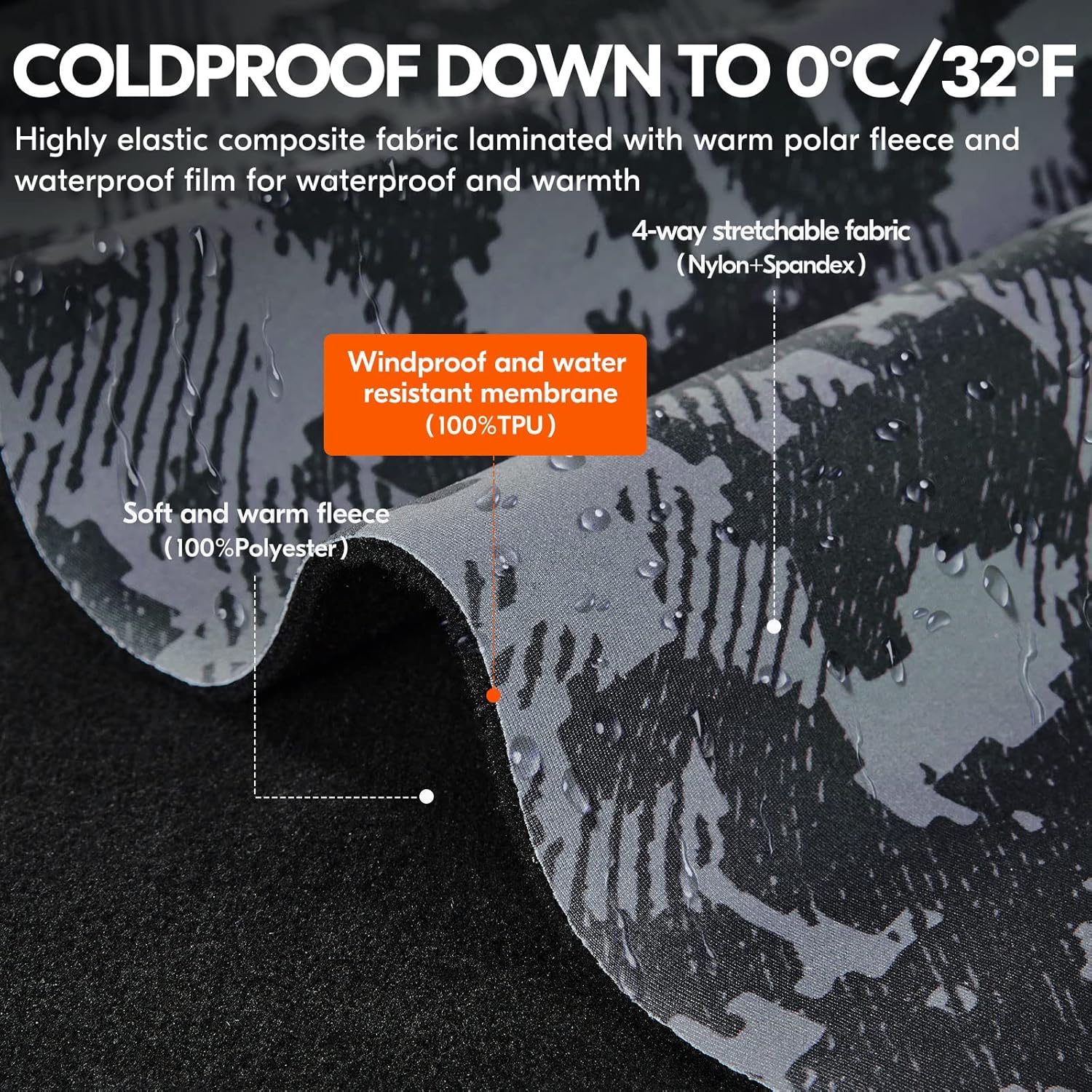 Vgo... Winter Work Gloves for Men,Cold Weather Waterproof Gloves,Freezer Use,Cow Leather,Touchscreen(CA9790FW) - Image 6