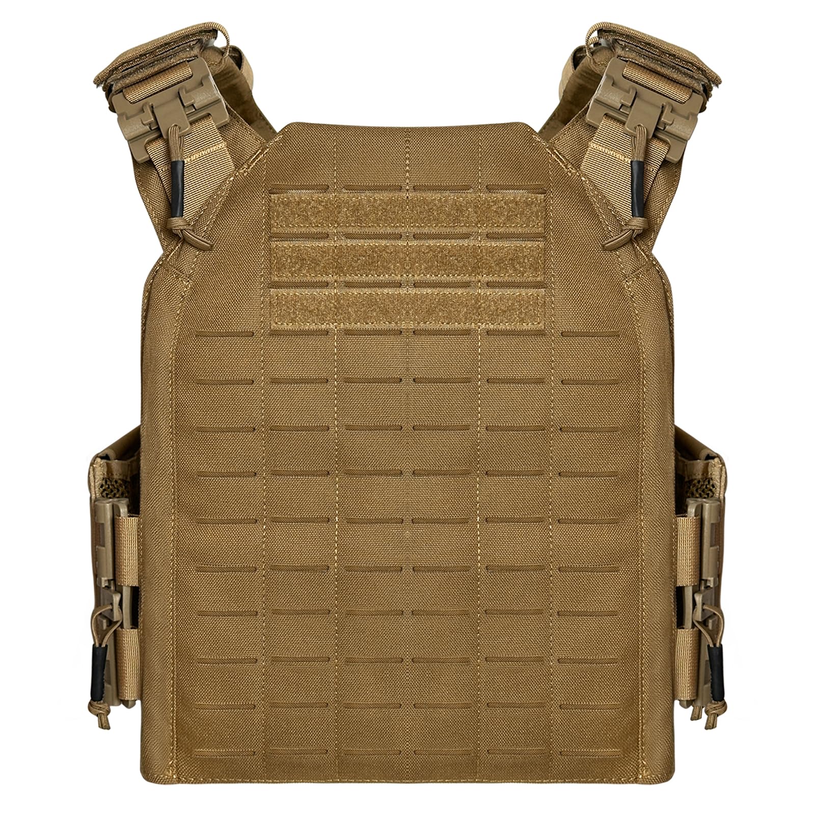 Emersongears Unisex Coyoto Brown Tactical Airsoft Vest Plate Carrier 1000D Nylon Military Adjustable Quick Release Buckle Molle Combat Gears For Airsoft Paintball Cs Hunting Men Women (Coyoto Brown)