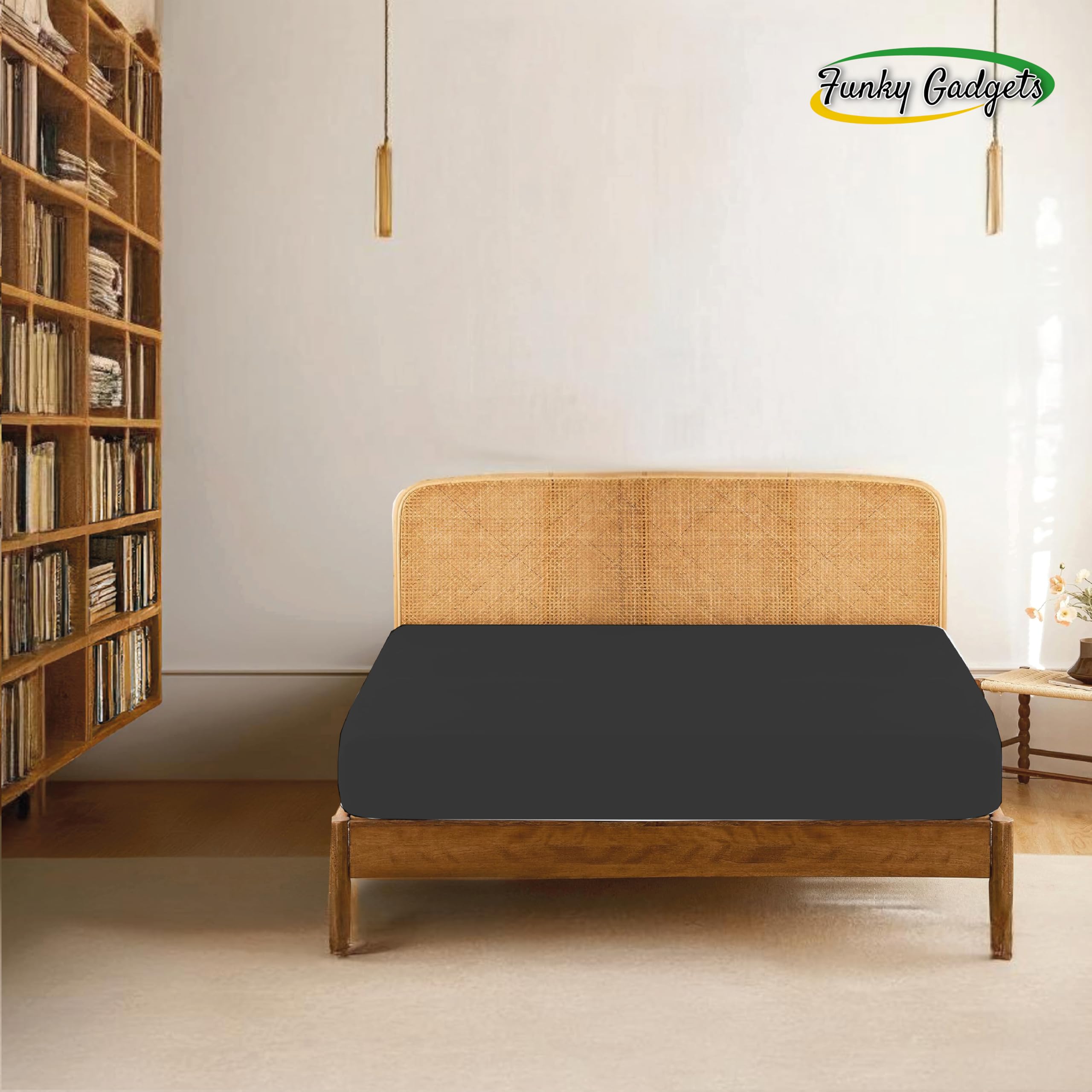 Funky Gadgets King Size Fitted Sheets Extra Deep Pocket 40cm - Image 2