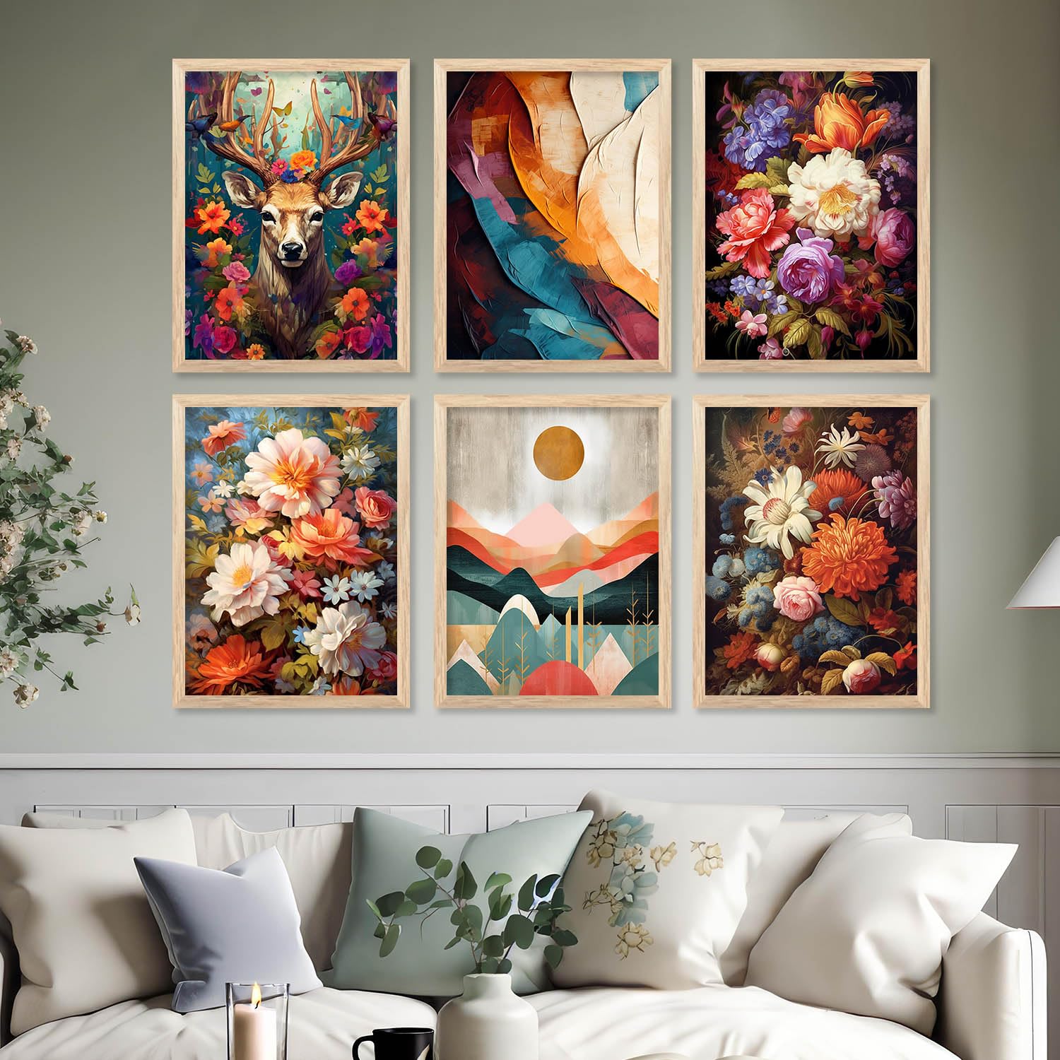 kotart - Aesthetic Modern Wall Decor Paintings with Frame for Home Decoration - Painting for Living Room Bedroom - Painting for Wall Decoration (10x13 inch, C) (B0CYWX5GZL) Amazon Price History, Amazon Price Tracker