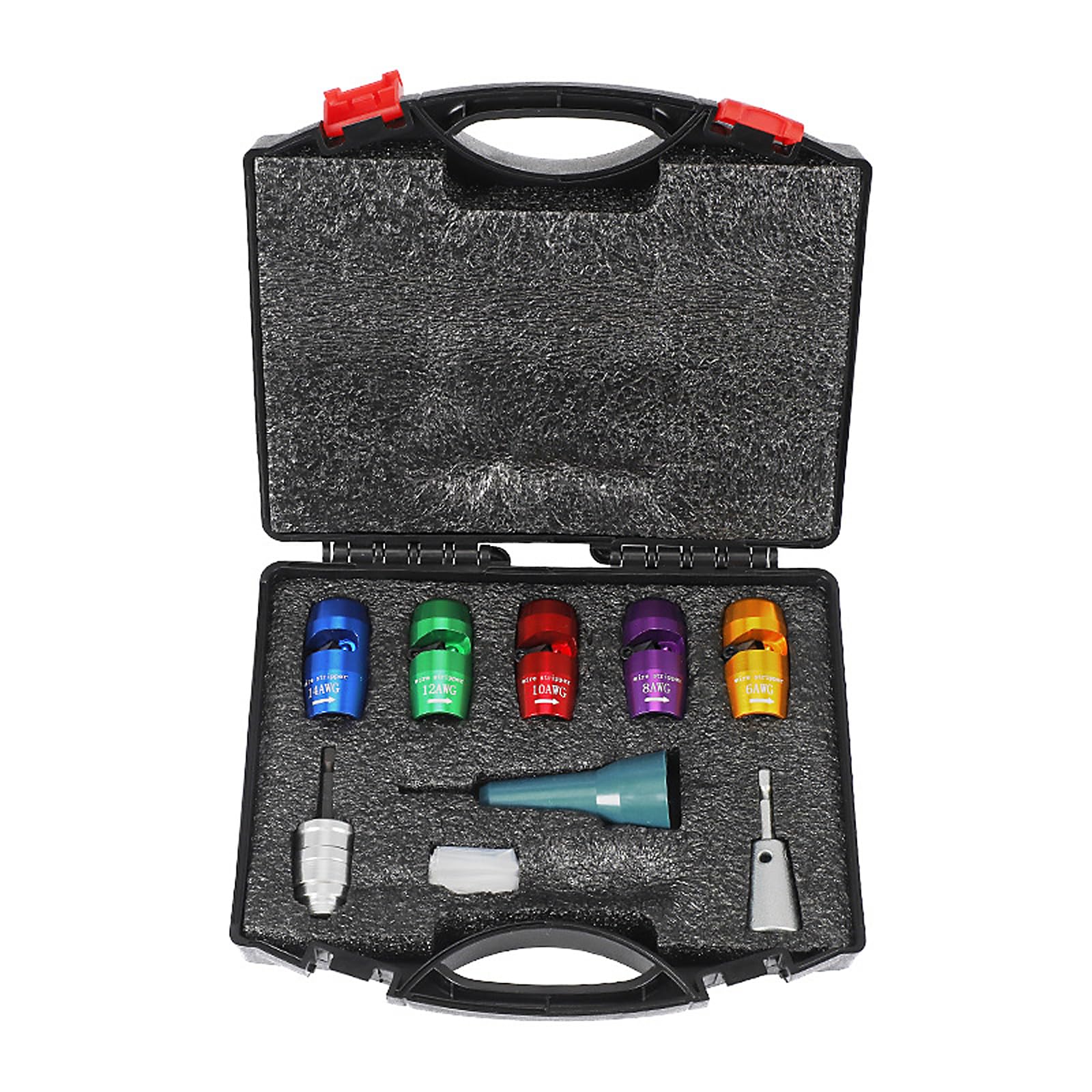 Msioytog Wire Stripping And Twisting Tool Portable Electric Wire Peeling Machine For Drill Electrician Attachment Set Cable Electric Stripper