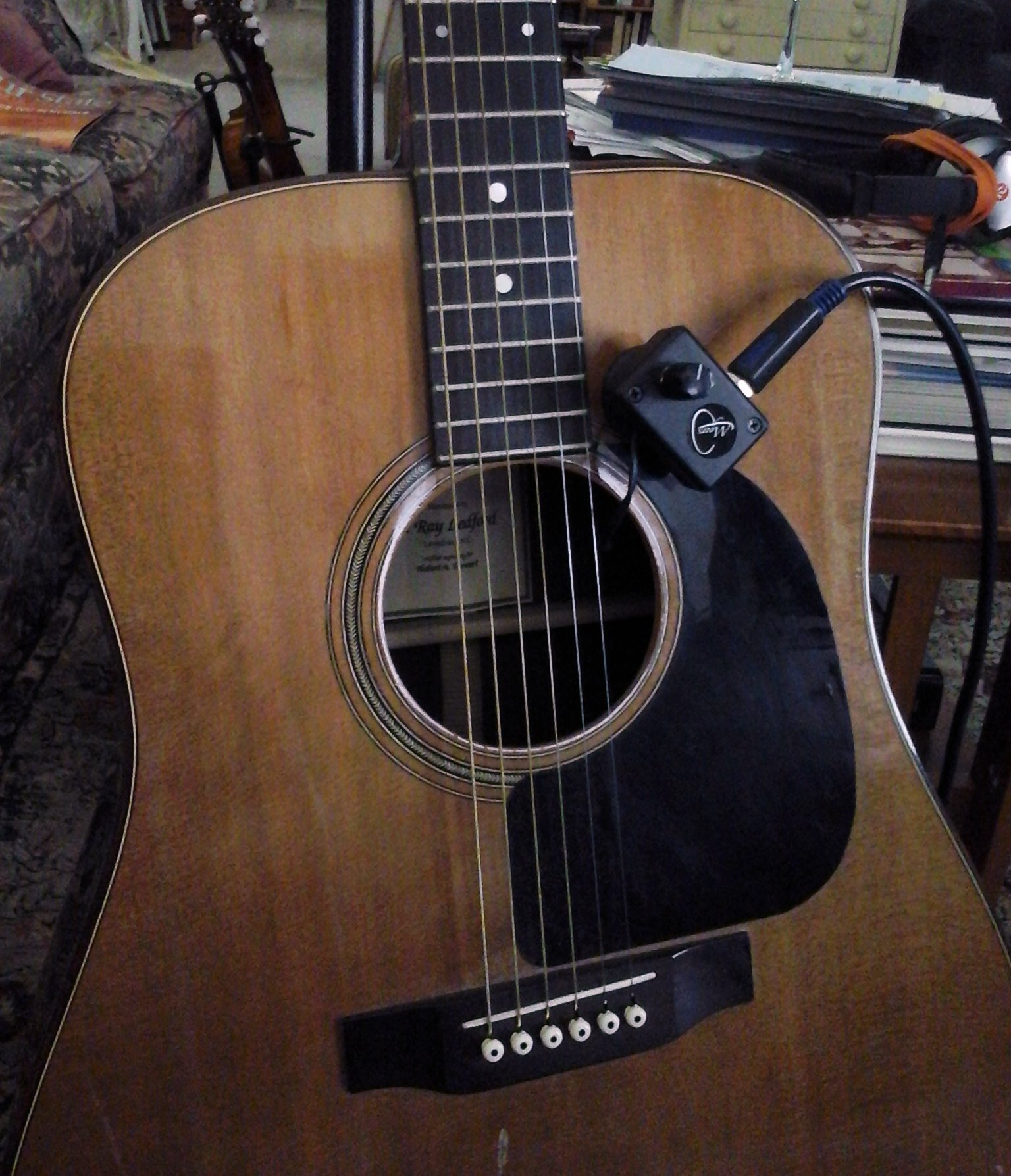 Akustische Gitarre Mikrofon mit Flexibel Micro Gänsehals von Myers Pickups