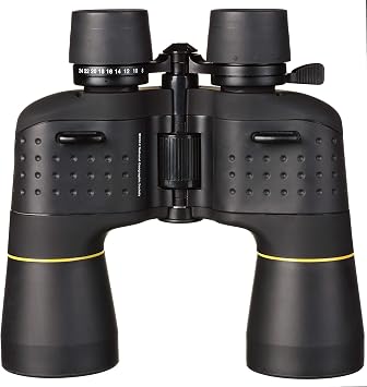 National Geographic Zoom Binoculars 8-24x50 with Medium Drive Focusing and Robust Rubber Armour Including Tripod Connection Carry Strap and Carry Bag