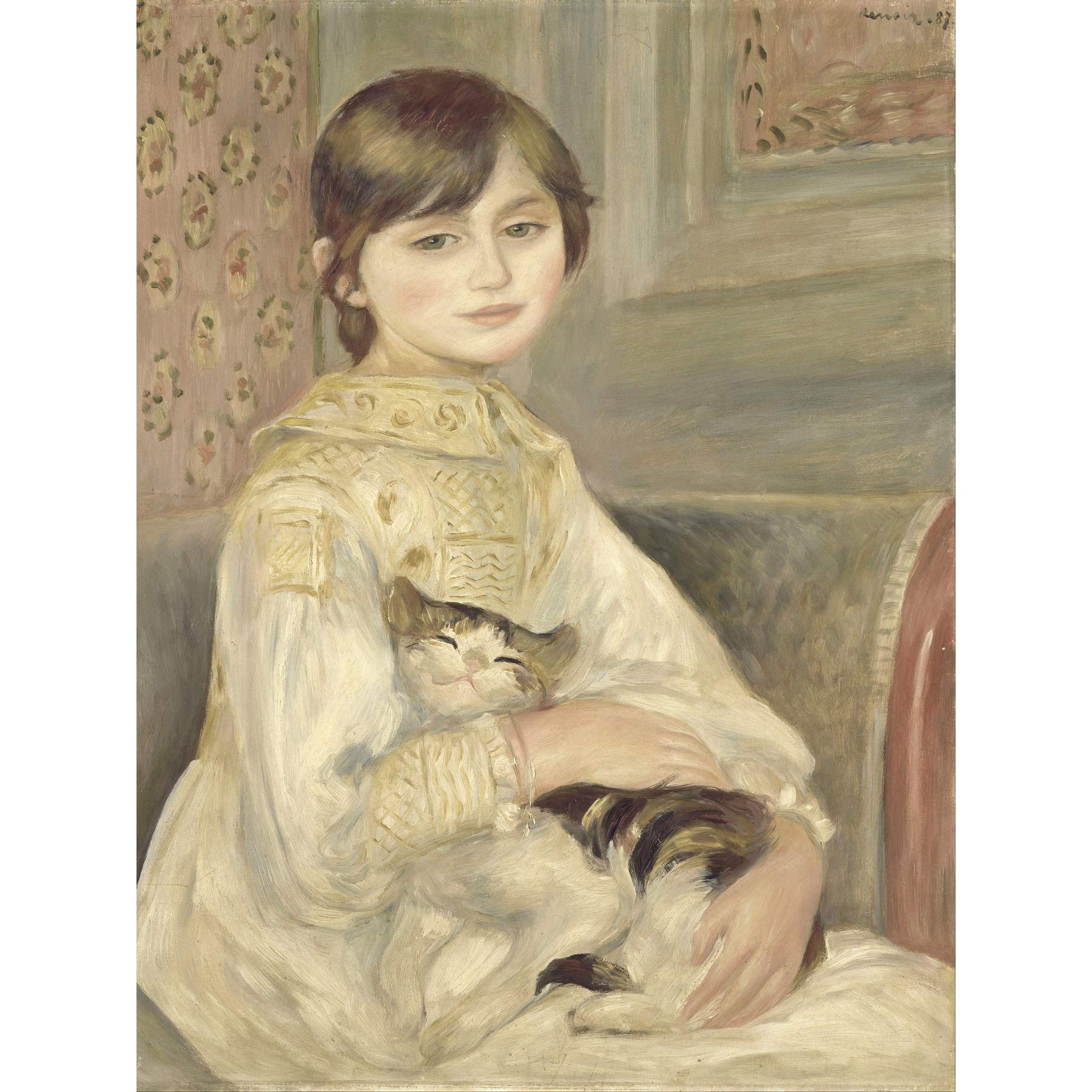 Auguste Renoir Julie Manet Large Art Print Poster Wall Decor Premium Mural