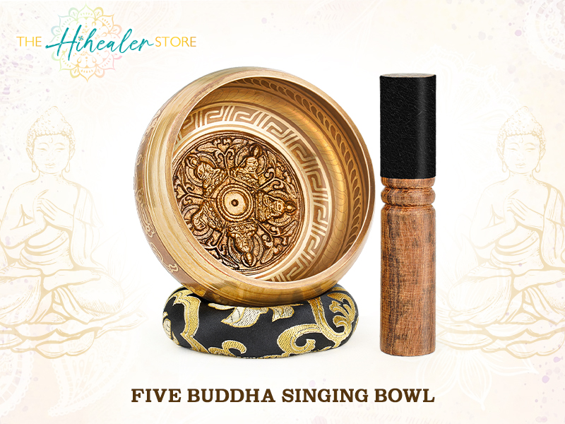 Tibetan Singing Bowls – Hand-Hammered in Nepal, Authentic Meditation Sound Bowls for Yoga, Chakra Healing, Mindfulness & Spiritual Self-Care Gifts for Women