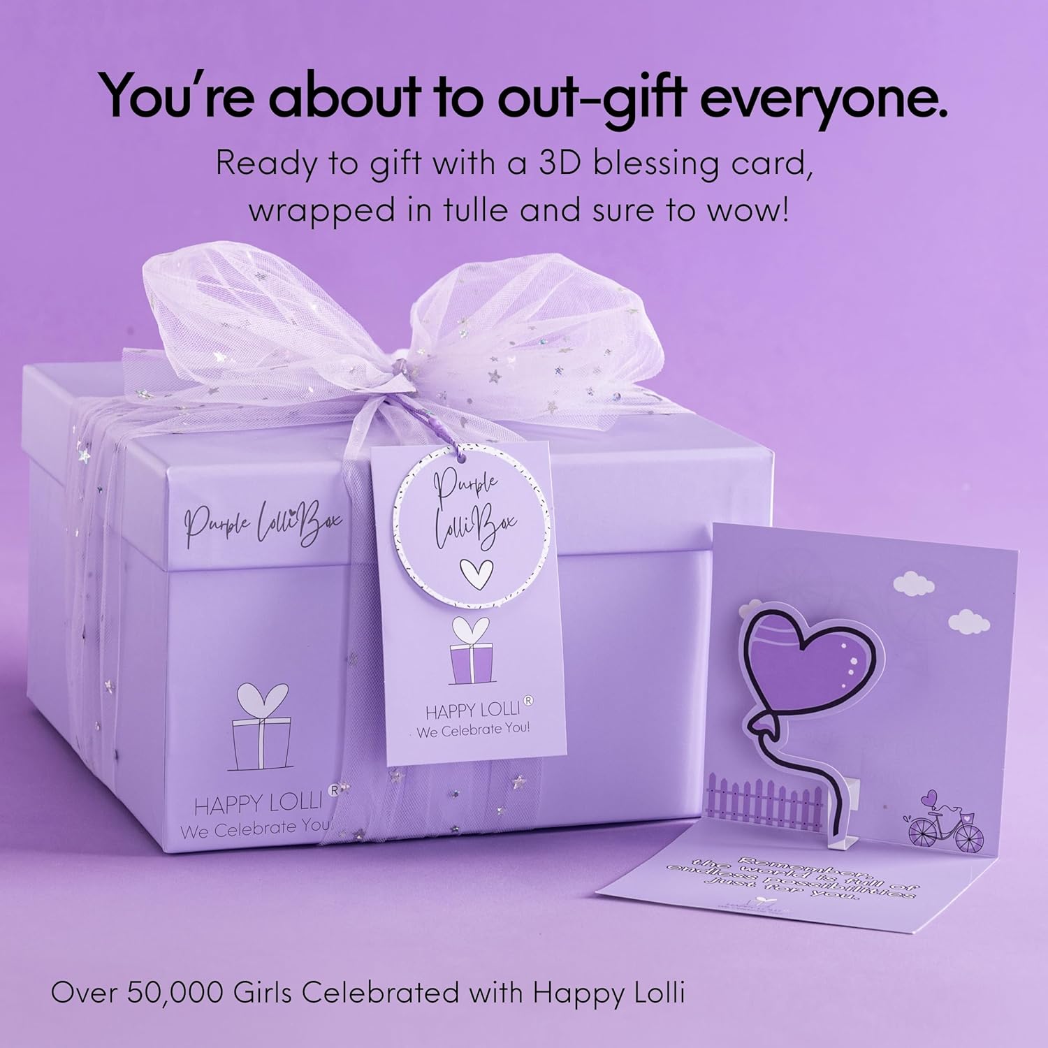 HAPPY LOLLI LolliBox Gift Set for Tween & Teen Girls Ages 8–15, Easter Basket & Birthday Gift, Ready-to-Gift Surprise