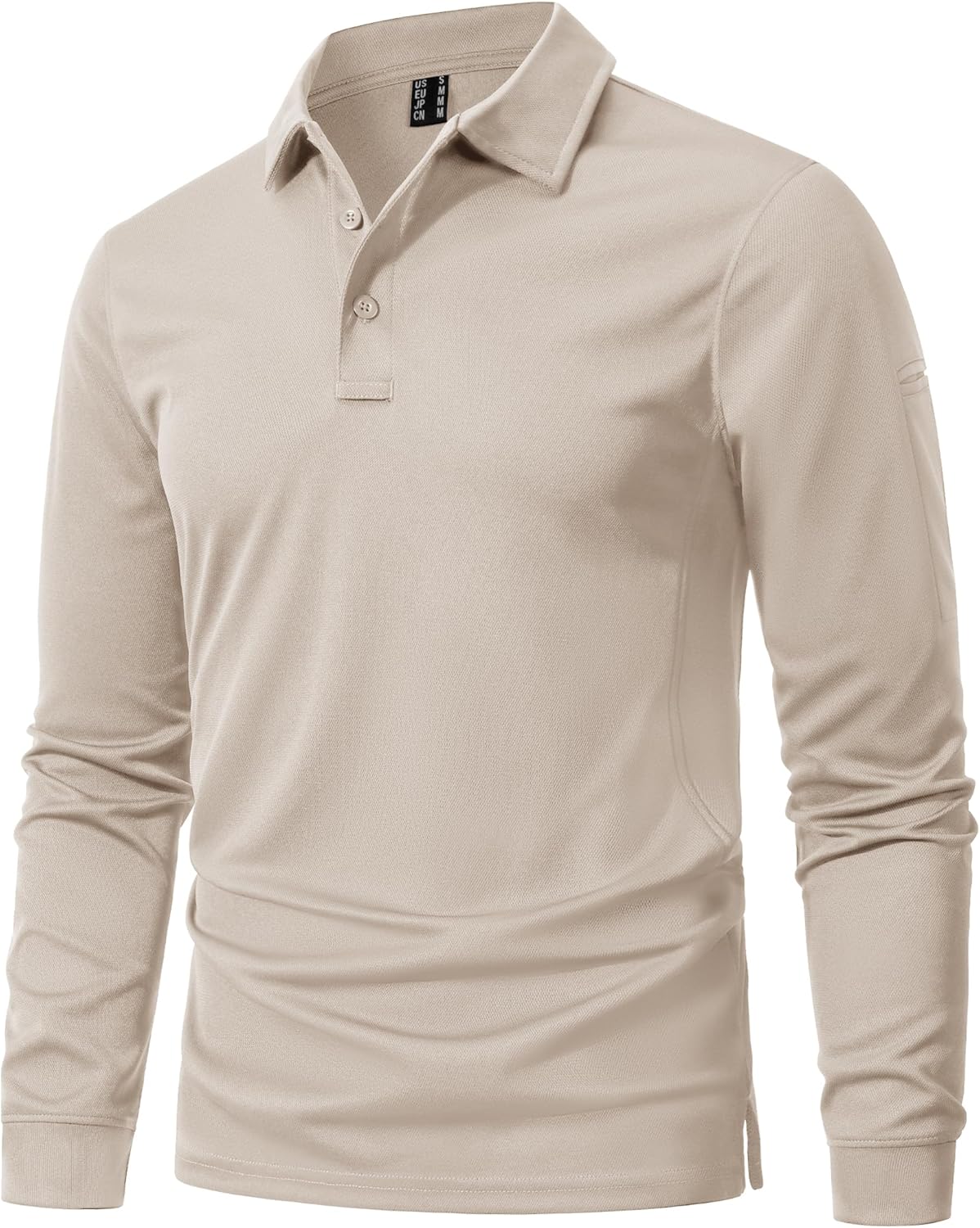 MAGNIVIT Men's Polo Shirts Long Sleeve Quick Dry Performance Shirt Military Tactical Army Combat Polo Shirts