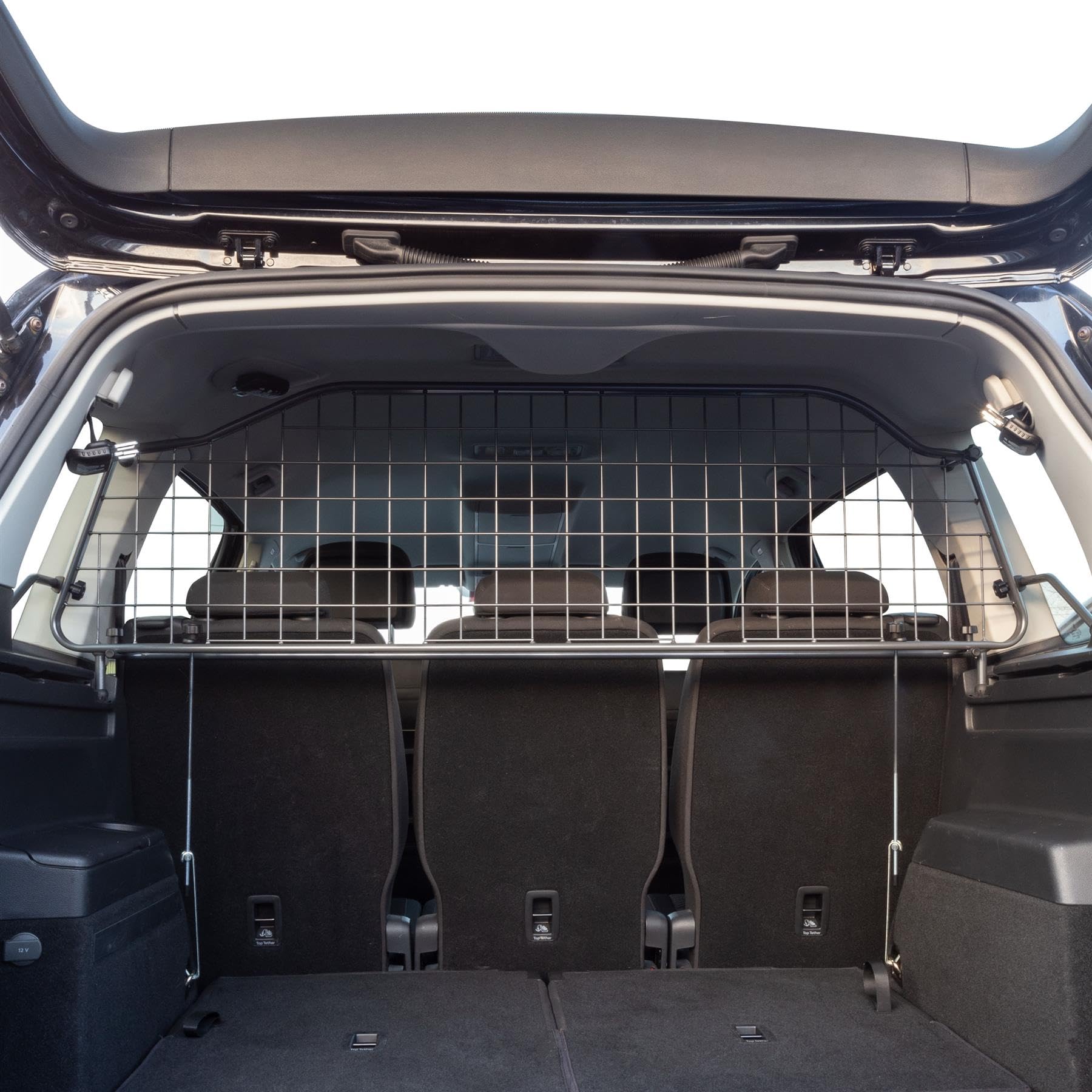 Travall Hundegitter für Volkswagen Touran 2015+, fahrzeugspezifisches Trenngitter für den Kofferraum aus Stahl, passgenau für sicheren Hundetransport
