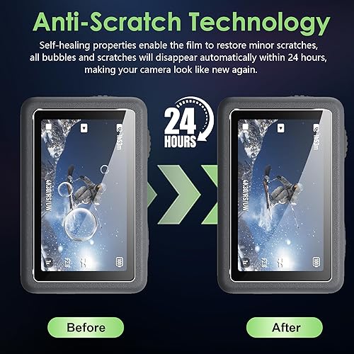 Miniatura 6 de Protector de pantalla para DJI Osmo Action 6 de vidrio templado y protector de lente de cámara de vidrio templado, transparente de alta definición,