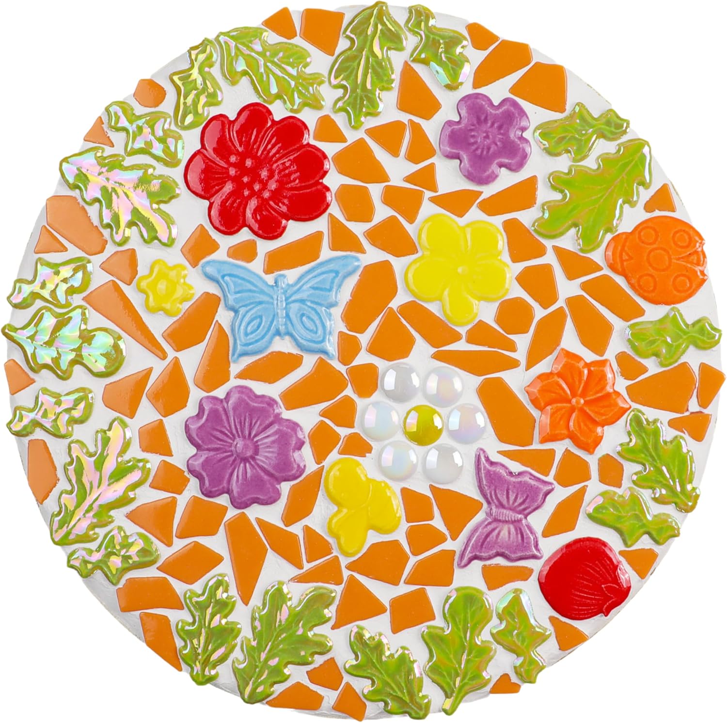 1 LB Mini Irregular Enamal Mosaic Glass Tiles for Crafts Bulk Mosaic Supplies, Random Small Size of Broken Recycled Glass Mosaic Pieces for DIY Mosaic Making (RB500)
