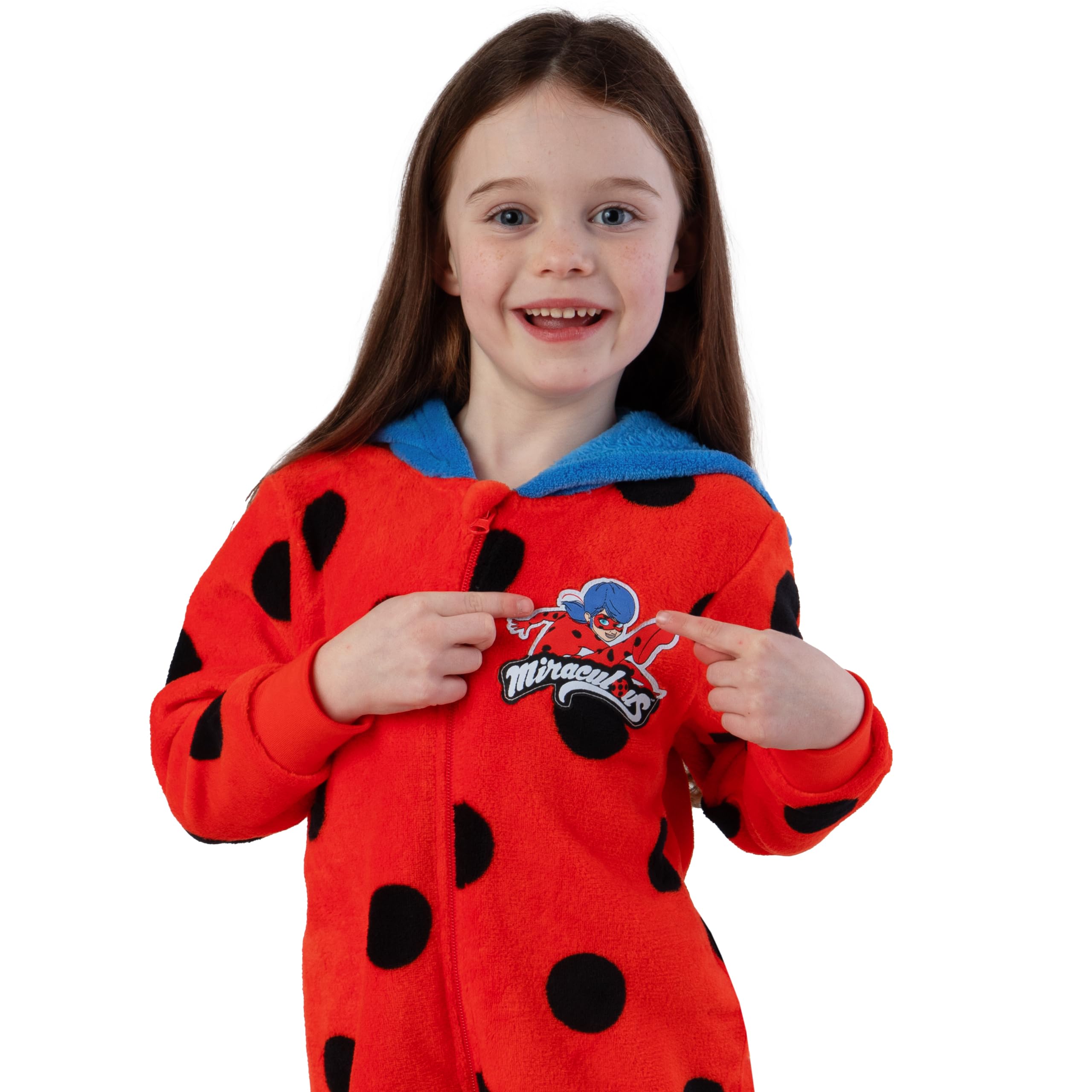 Miraculous Combinaison Fille, Combinaison Ladybug pour Enfant, Combinaisons Enfant en Polaire