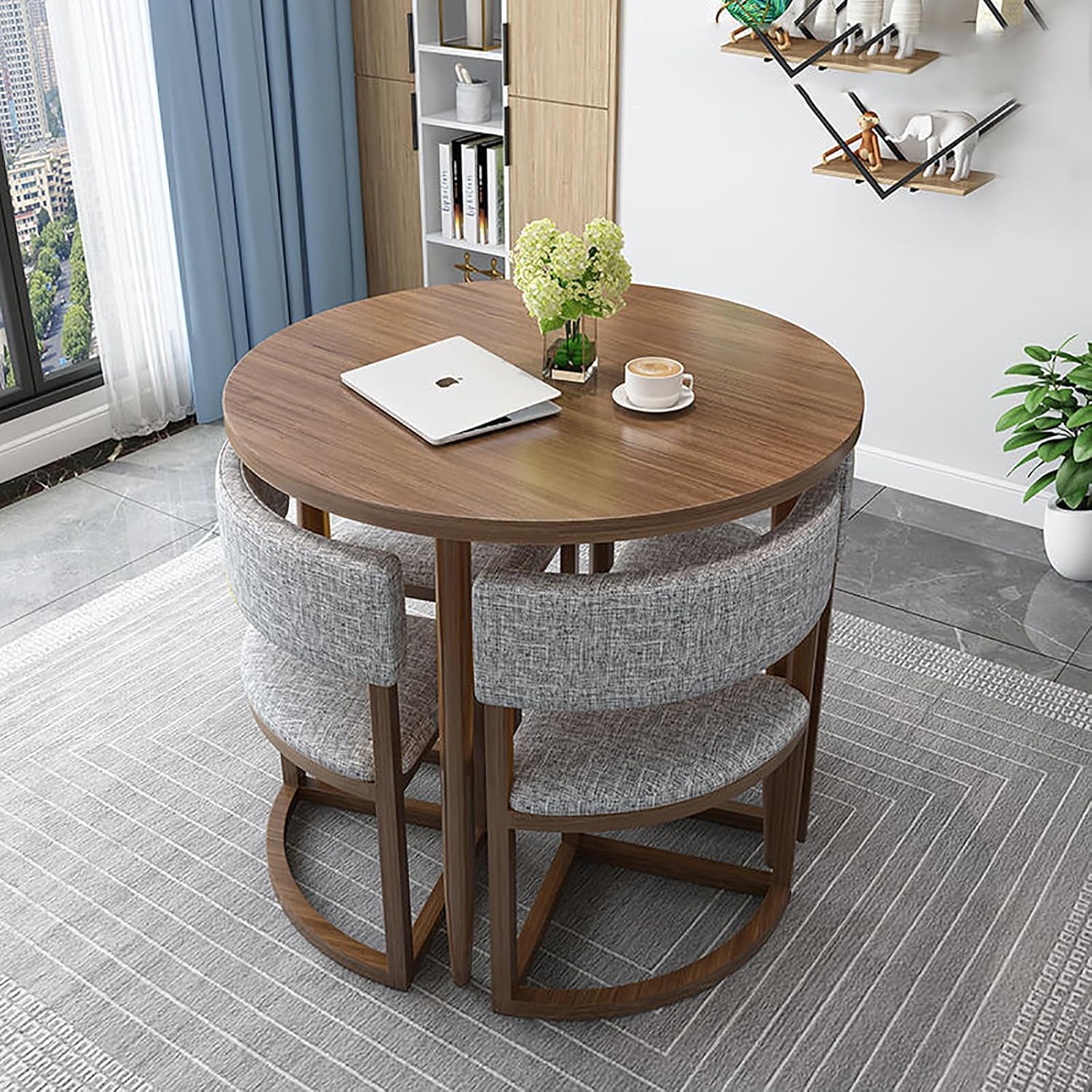 交渉受付テーブルと椅子 ホームオフィス 会議室 ラウンドダイニング