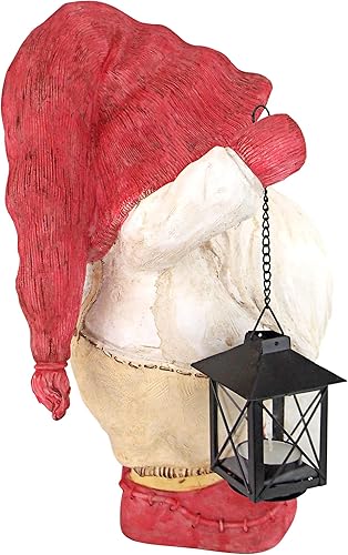 Miniatura 7 de Design Toscano Iluminando el camino de Papá Noel Whitey la estatua de gnomo navideño