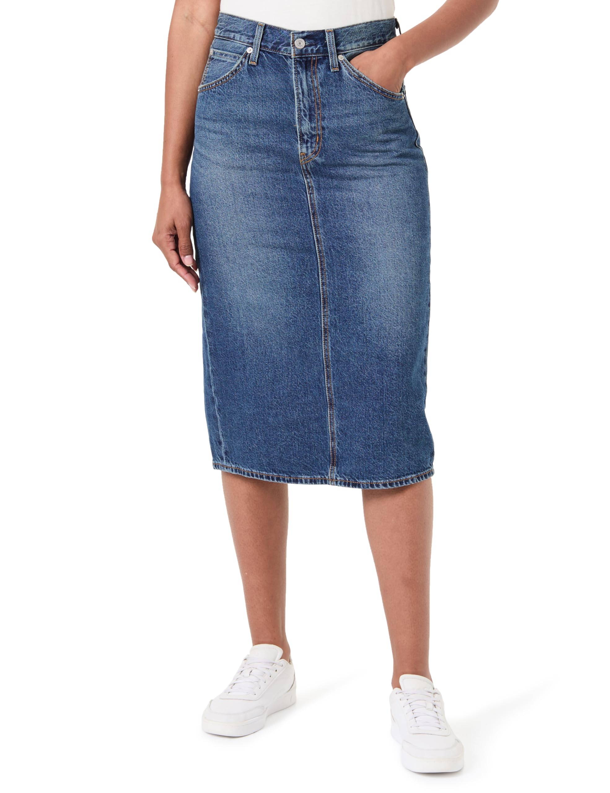 Levi's Damen High Rise Back Slit Skirt Rock
