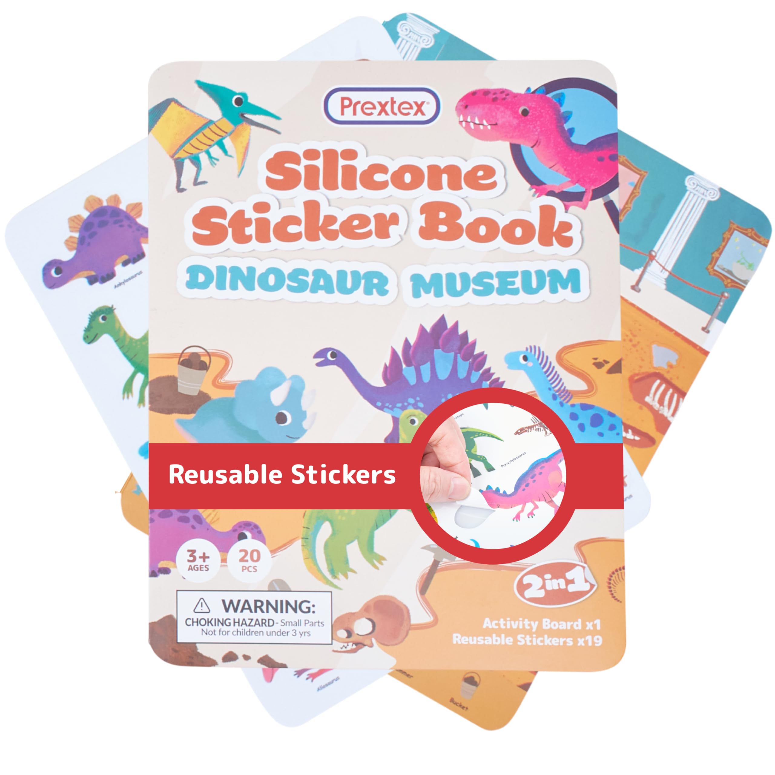 Amazon.com: Prextex Dinosaur Sticker Book - 12