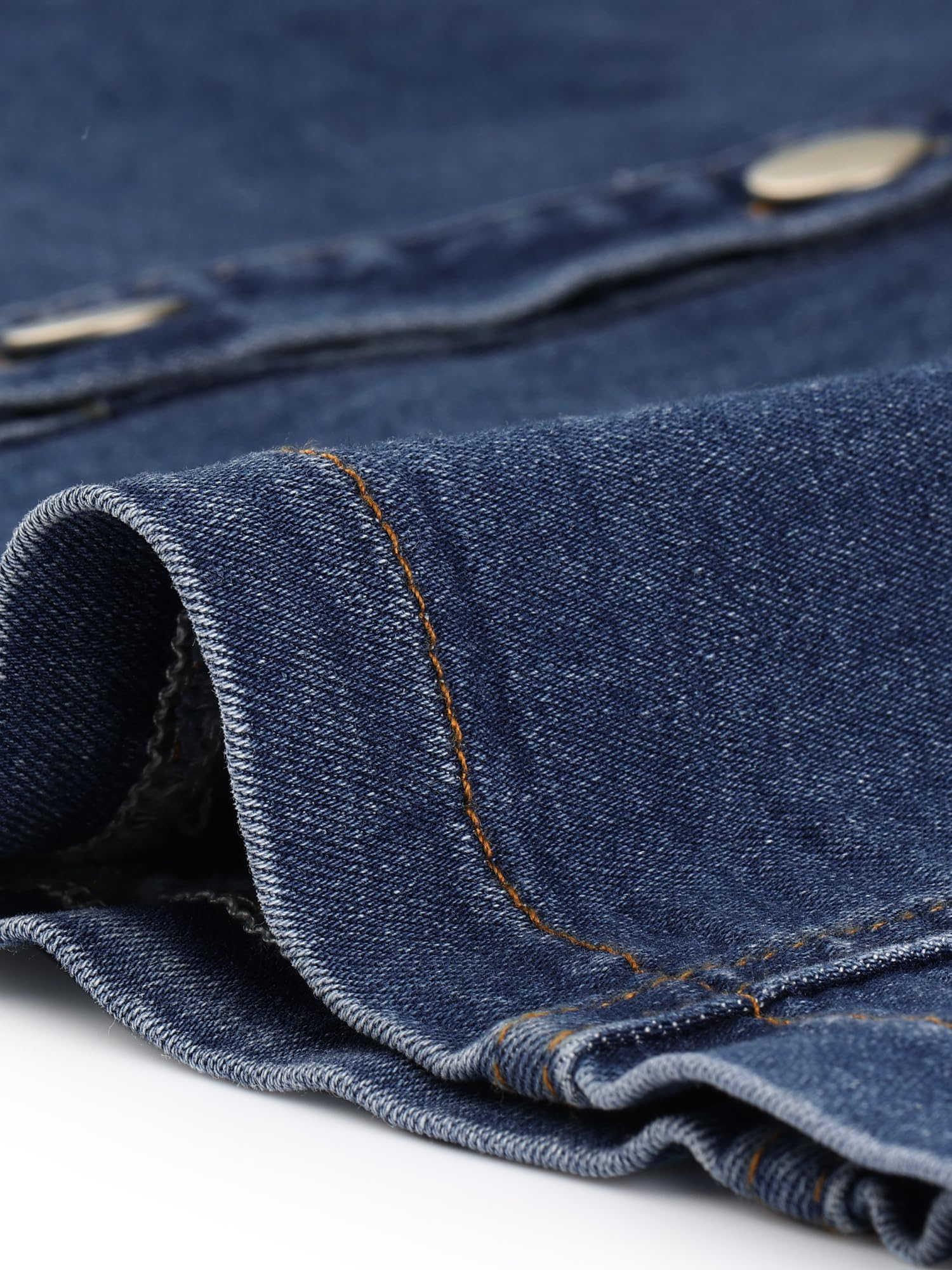 Allegra K Jupes Mi-Longues en Jean Femme Coupe Trapèze Fluides Jupe Boutonné à Taille Haute Extensibles avec Poche