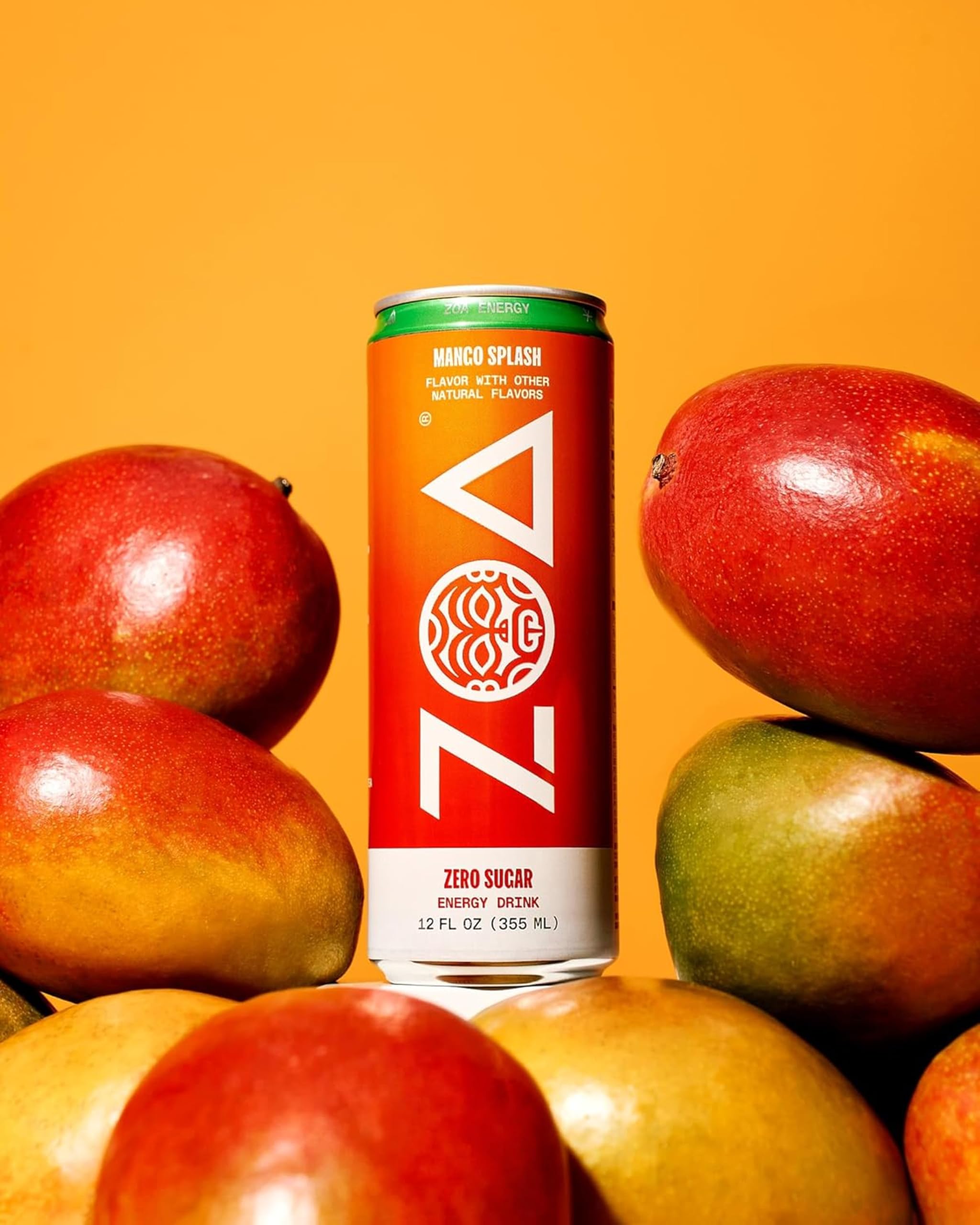ZOA Zero Sugar Energy Drinks, Variety Pack - Sugar Free with Electrolytes, Healthy Vitamin C, Amino Acids, Essential B-Vitamins, and Caffeine from Green Tea (MS, TP, FG, WO)- 12 Fl Oz (12-Pack)