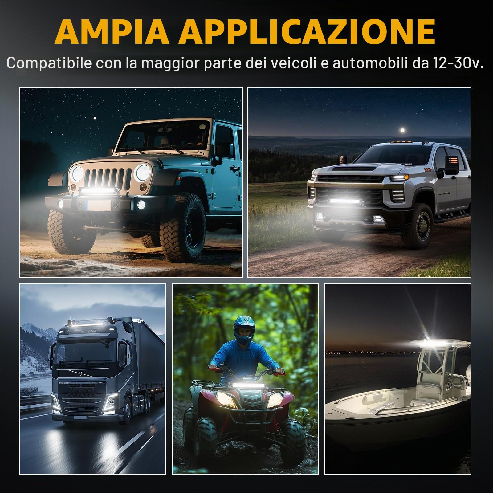 RIGIDON 11 pollici 27cm 30W 3000lm barra led fuoristrada 12V cablaggio kit | 18AWG, singola fila, luce Led, luci di Lavoro, per auto camion SUV UTE ATV barca 4x4 veicoli offroad, impermeabile, 6000K