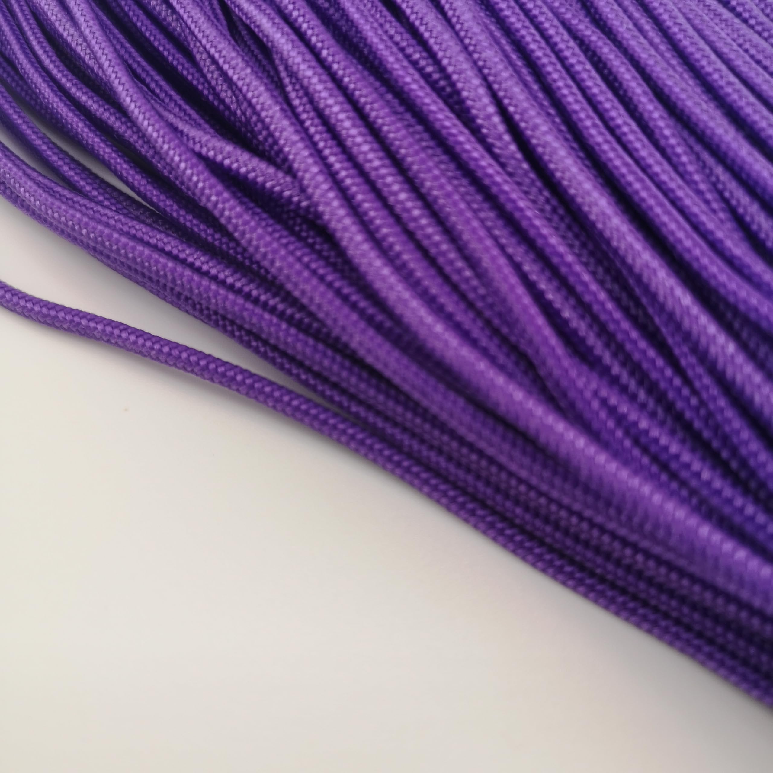 2mm Paracord Rope – Durable Nylon Cord for Crafts & Outdoor Gear - For Hiking, Camping, Tent, Crafting, DIY, Bushcraft, Lanyard, DIY (Purple, 10 meters)