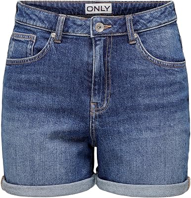 ONLY ONLJOSEPHINE Female Denim Shorts High Waist Normal Cut Shorts | Denim shorts