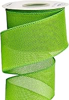 Vista 20 de Ribbli Cinta de arpillera blanca con alambre, 2-1/2 pulgadas x 10 yardas, cinta con borde con alambre para lazo grande, corona, decoración de árbol