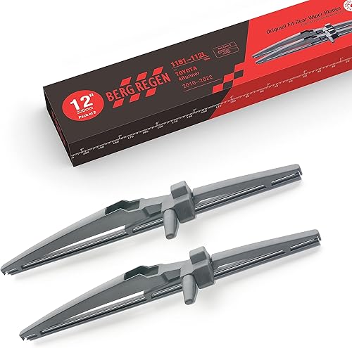 Limpiaparabrisas trasero de 12 pulgadas (12-L) para Toyota 4Runner 2020 2019 2018 2017 2016 2015 2014 2013 2012 2011 2010 (paquete de 2)