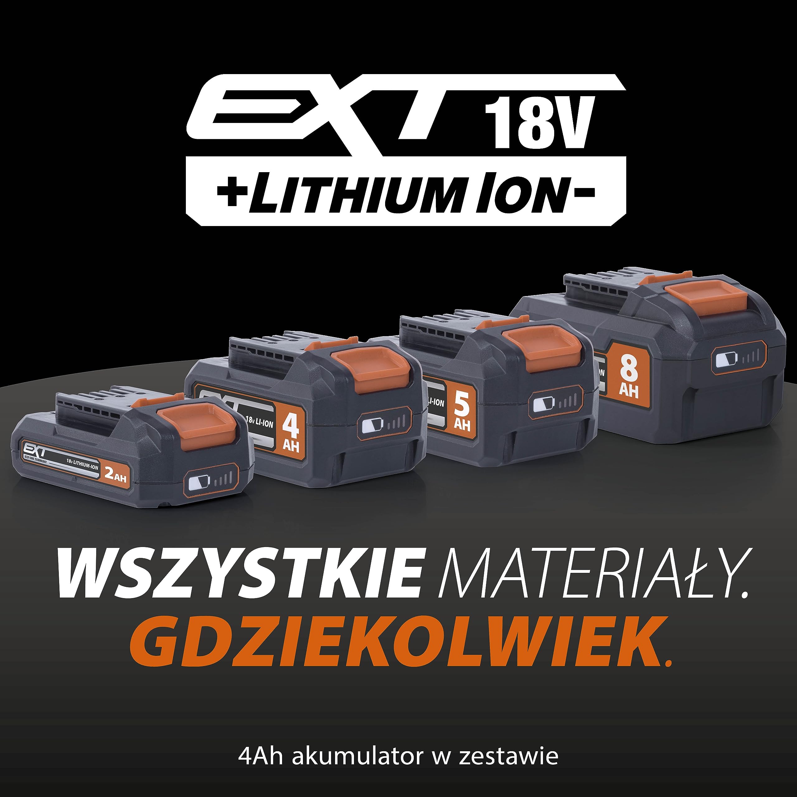 Evolution Power Tools Bezprzewodowa piła tarczowa R165CCS-Li do cięcia różnych materiałów, drewna, plastiku, metalu itd., tarcza 165 mm w zestawie, 3 lata gwarancji, akumulator i ładowarka w zestawie