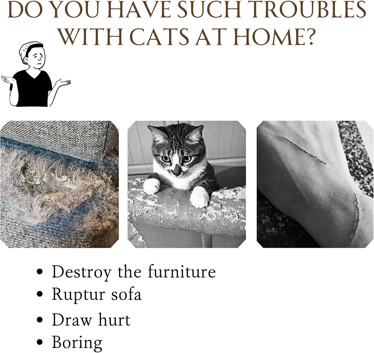 78.7インチx15.75インチ 猫 引っ掻きカーペットマット 家具プロテクター DIYキャットタワーカバー 交換用パッド 粘着トリ