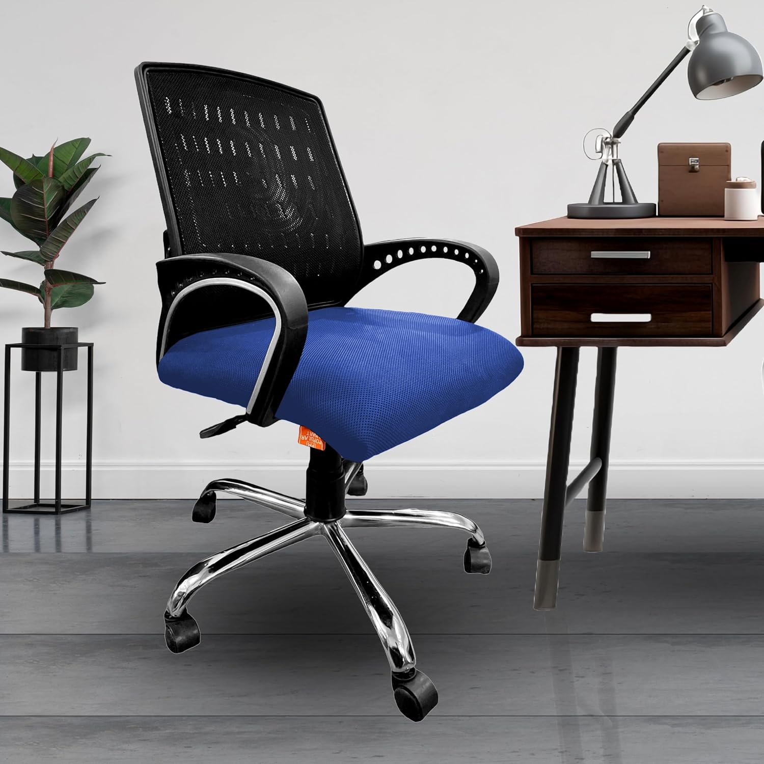 PopularMart Mesh Meduim Back Revolving Chair for Office/Gaming/Computer ...