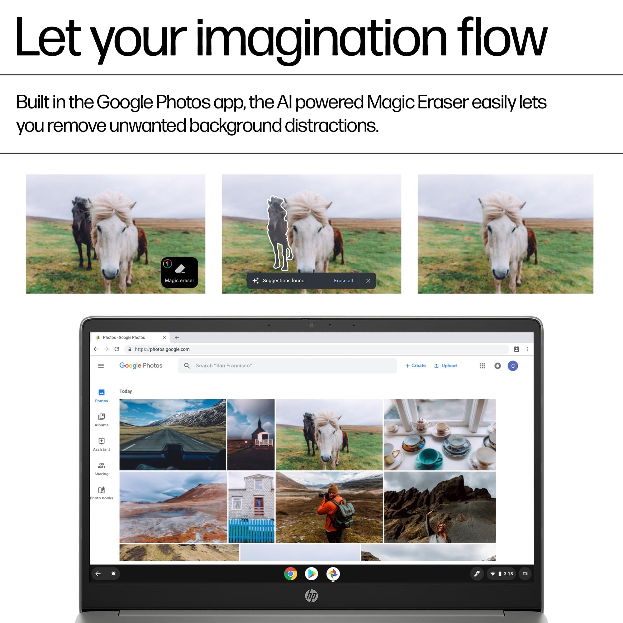HP Chromebook 15.6" | Intel N100 Processor | 4 GB RAM | 128 GB Flash Storage | Intel UHD Graphics | HD Display | Up to 11.5 Hours Battery | Chrome OS | Dual Speakers | Mineral Silver | 15a-nb0005sa — view 5