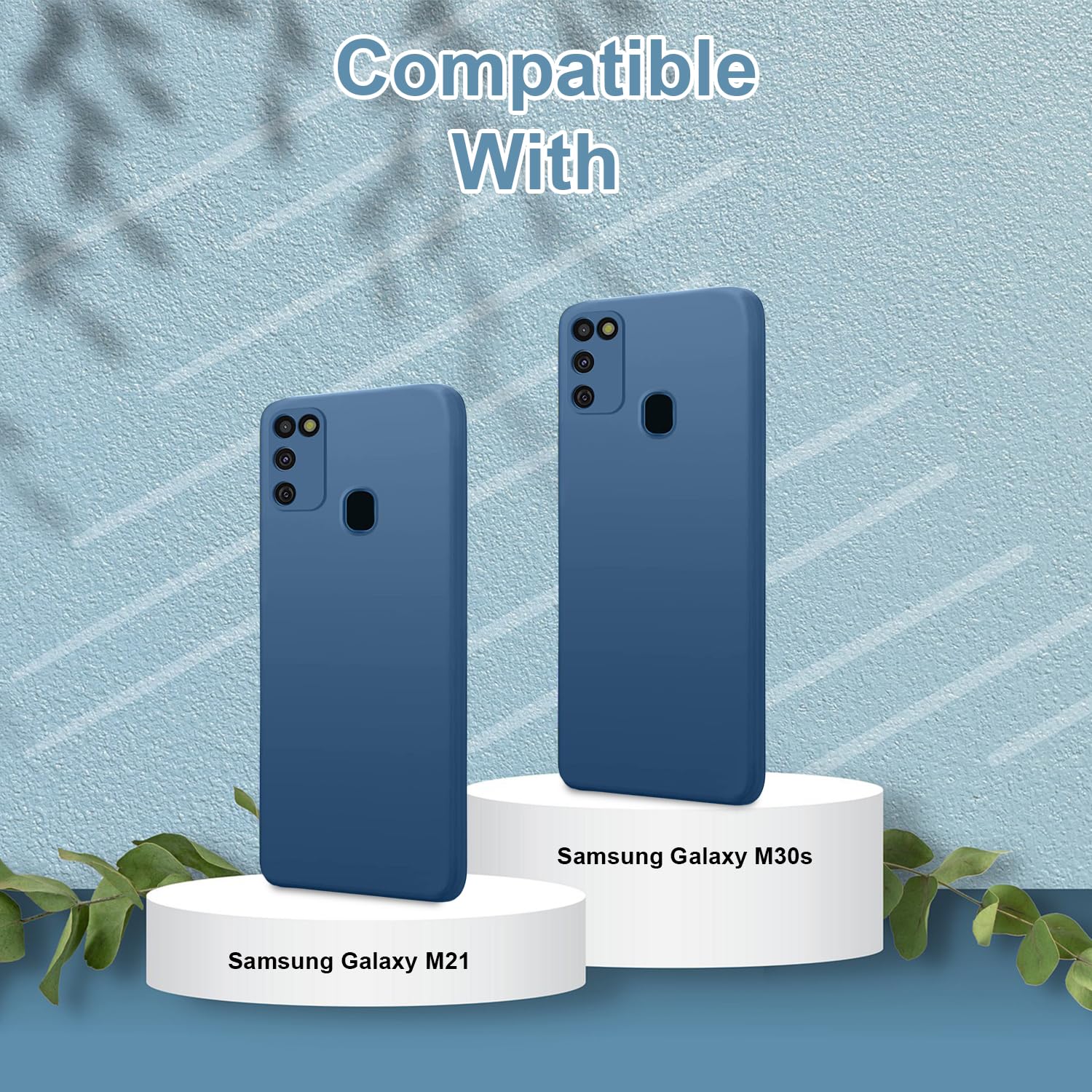 LIRAMARK Silicone Soft Back Cover Case for Samsung Galaxy M21/M30s/M21 2021 Edition (Blue) — Amazon image 5