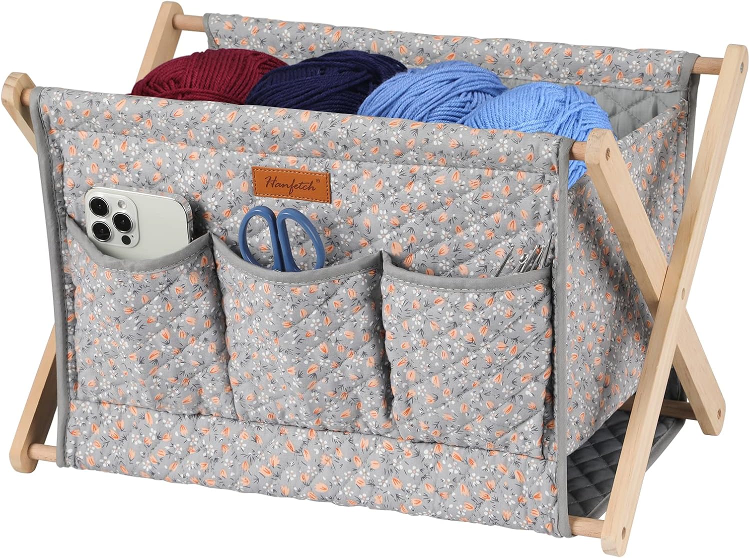 Hanfetch Yarn Caddy Large Size Yarn Storage Organizer for