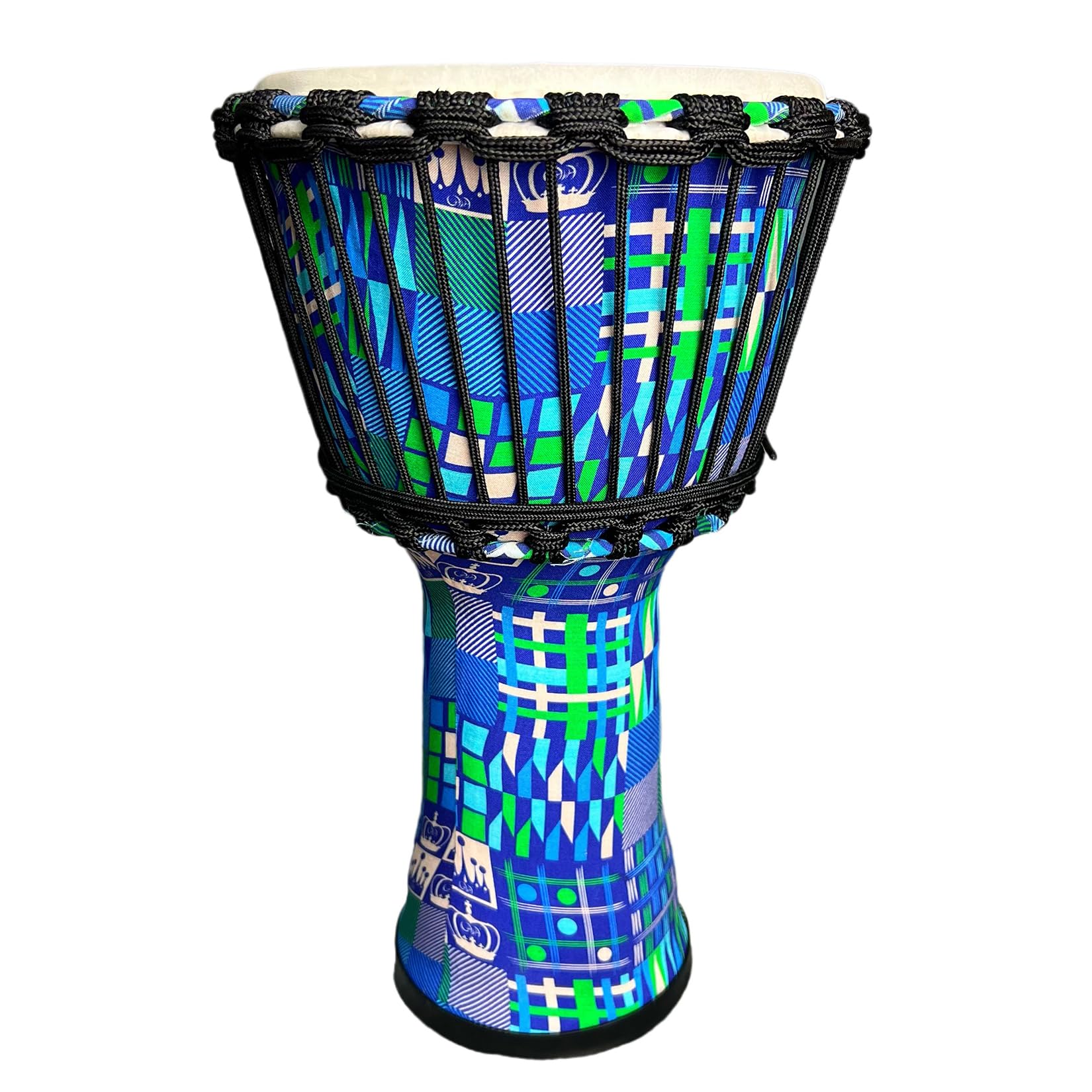 RUOSWTE 8.5" Djembe Hand Drum – Maple Blue, Goat Skin Head, Professionally Tuned, Portable & Great For Beginners