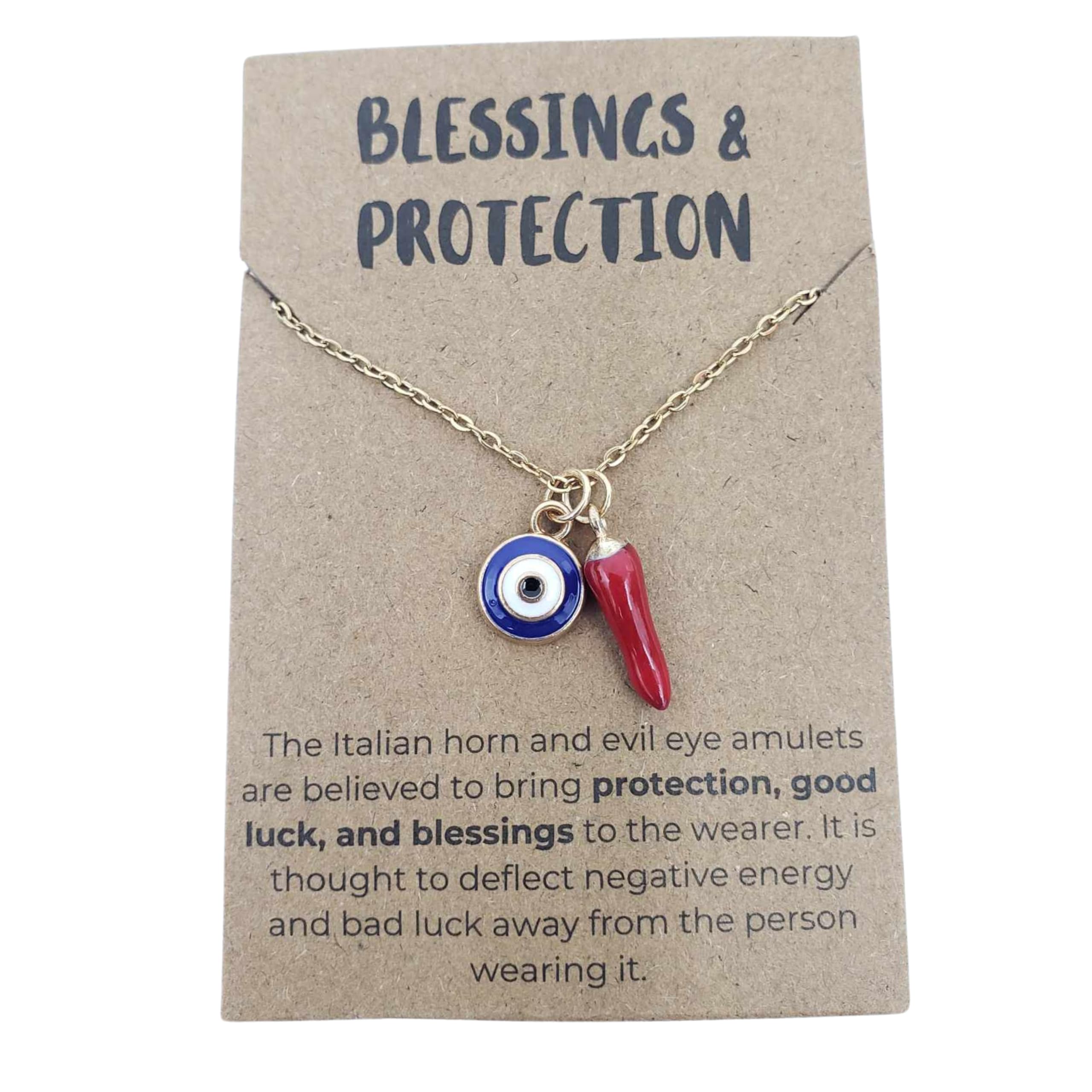 Pretty Inappropriate Italian Horn Necklace for Women, Evil Eye Protection Necklace for Women, Cornicello Necklace Women, Spiritual Jewelry, Dainty