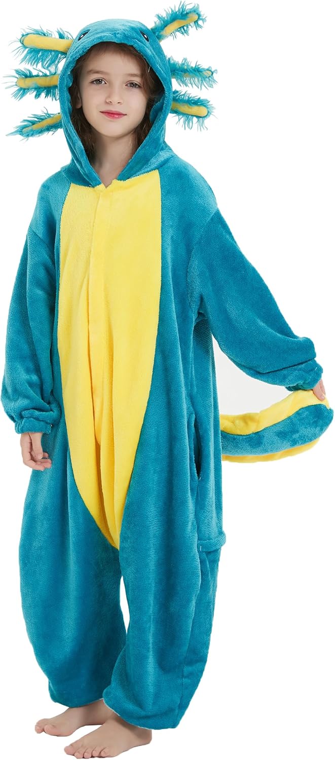 ATOZ Onesie for Kids, Animal Pajamas Halloween Cosplay Costume for Girls Boys