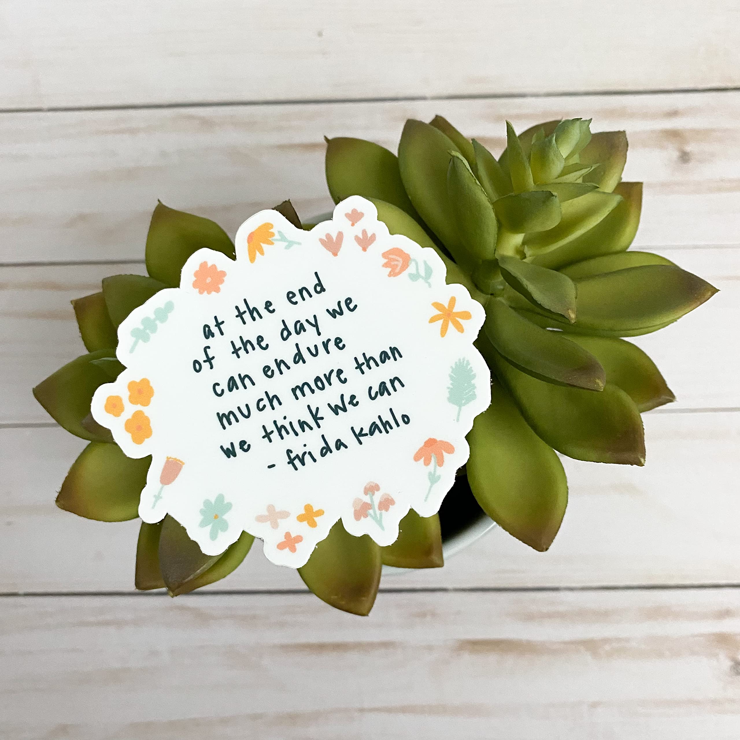 Swaygirls vinyl stickers | Inspirational quote stickers | Waterproof stickers for laptops, hydro flasks, water bottles | Frida Kahlo motivational and encouraging quote decal