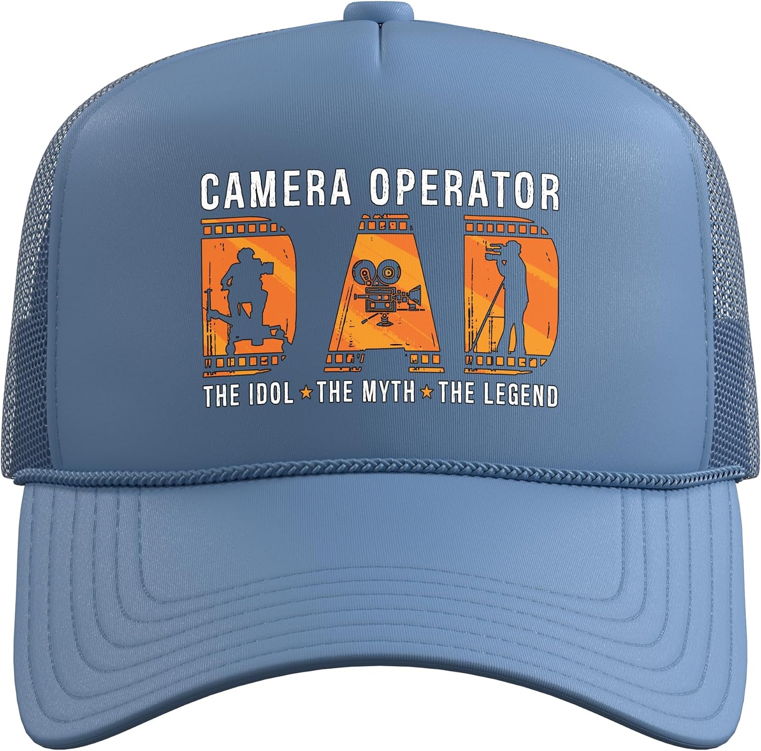 Camera Operator Dad The Idol Video Producer Camera Operator Trucker Hat with Adjustable Mesh Back image 2