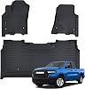 AUXKO All Weather Floor Mat Fit for 2025 2026 Dodge Ram 1500 Crew Cab 5 Seat 2nd Row Without Under Seat Storage Box TPE Liner Accessories All Season Guard Odorless Anti-Slip Black