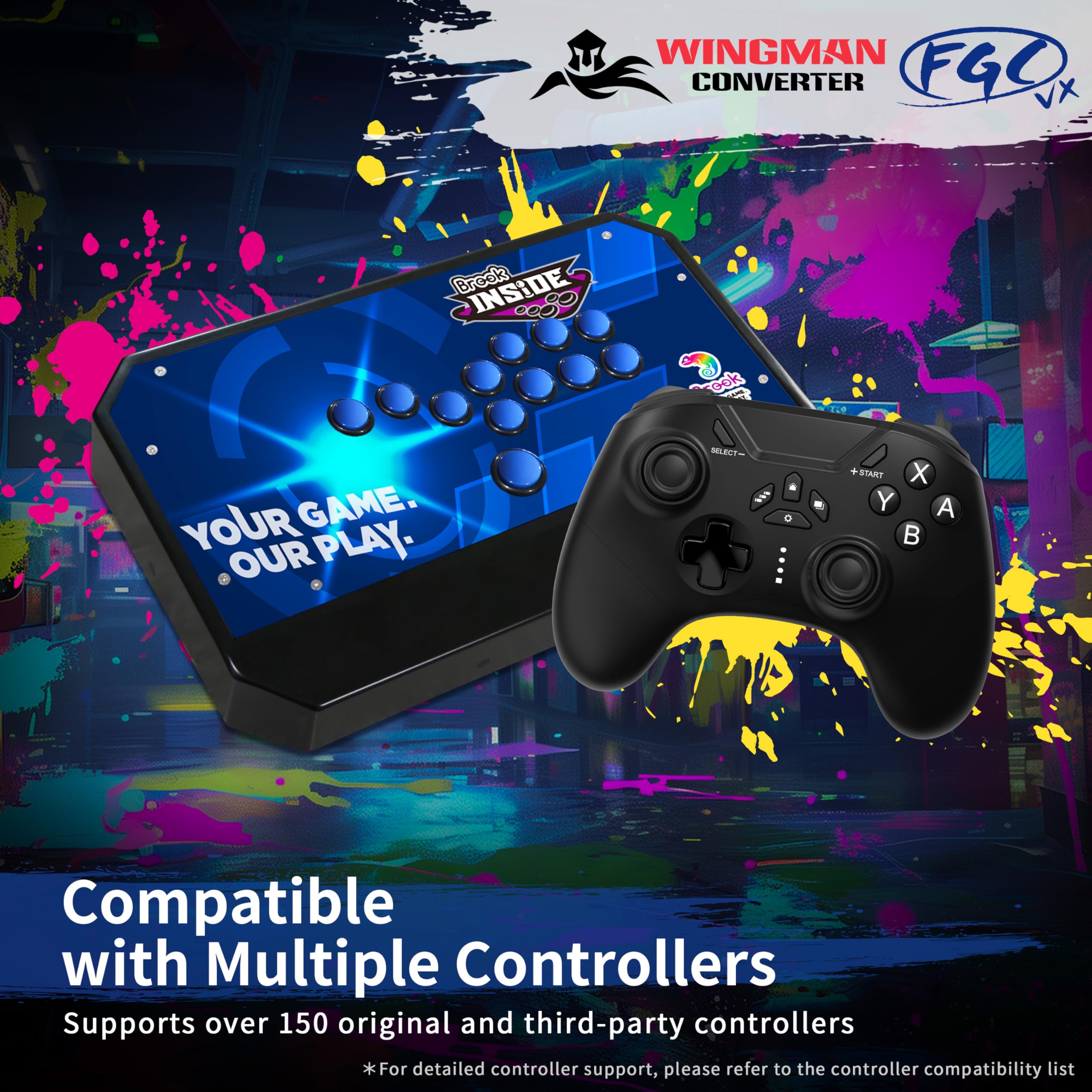 Amazon.com: Brook Wingman FGC VX Arcade Controller Converter for