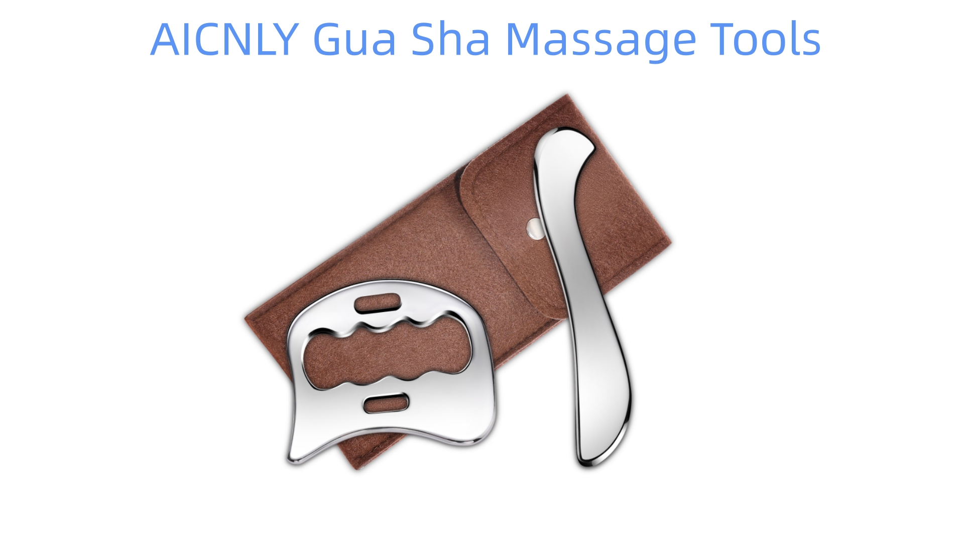 2-in-1 Stainless Steel Gua Sha Muscle Scraper Tool, Myofascial