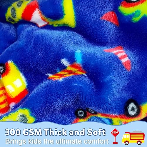 Miniatura 3 de mermaker Mantas para niños y niñas, manta de excavadoras para baby shower, regalos de cumpleaños, manta de forro polar suave y cálida para bebé