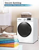 Vista 6 de BLACK+DECKER 4.5 Cu. Ft. Front Load Washer, Full Size Washing Machine with 12 Cycles, ENERGY STAR certified Washer Machine, Hot & Cold Inlet Hoses