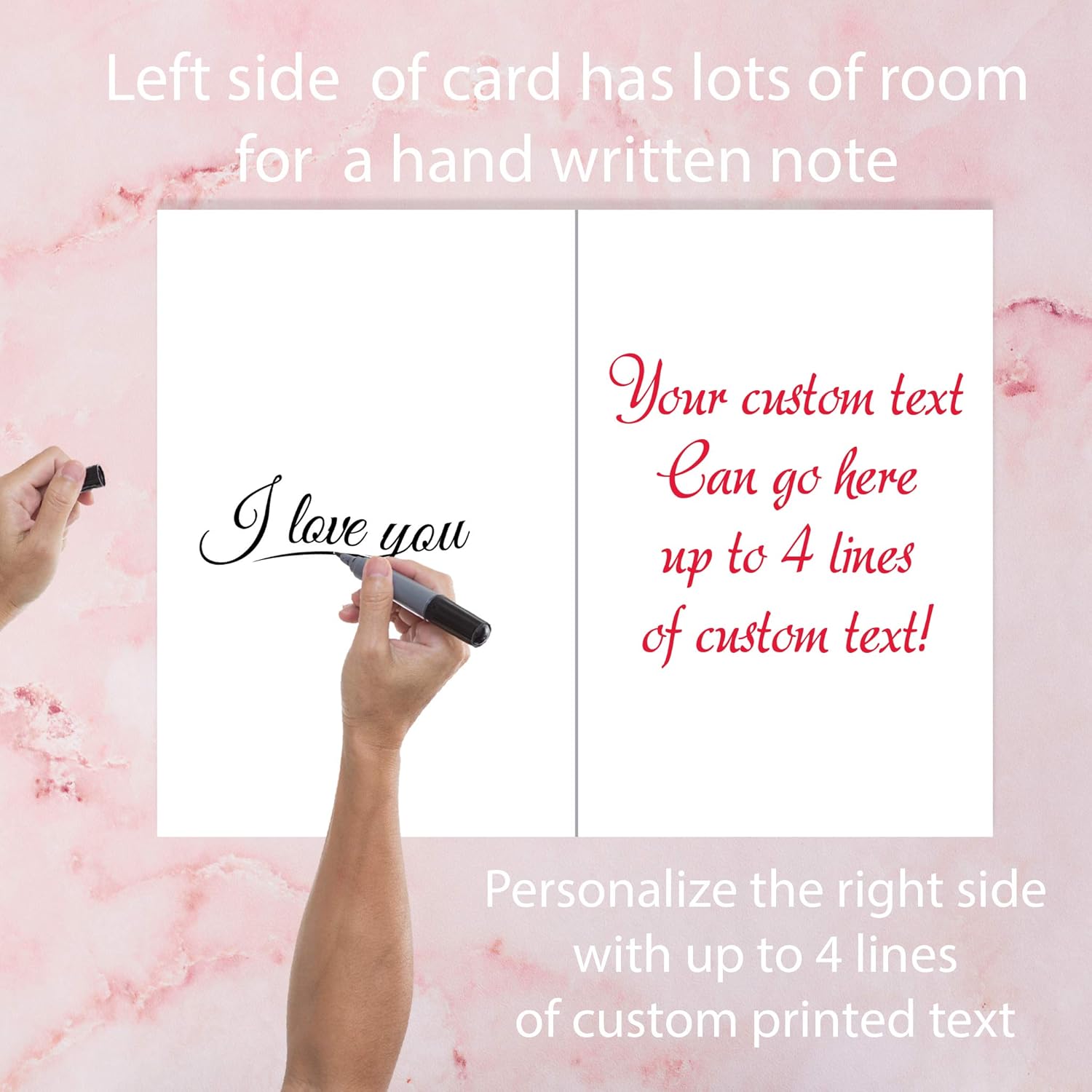 VictoryStore Jumbo 3-Foot Custom Valentines Card Custom Heart Photo, With Personalized Inside Text, 24x36-Inch Card, Includes A Jumbo Envelope