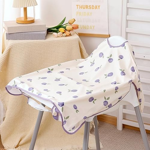 Miniatura 3 de Happy Flute Babero de manga larga para bebés a prueba de desorden con diseño ajustable para bebés durante la comida o silla alta