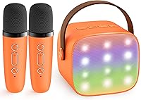 Vista 11 de Mini máquina de karaoke para niños y adultos, regalos de cumpleaños y Pascua para niños de 3, 4, 5, 6, 7, 8, 9 años o más, altavoz Bluetooth