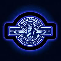 Vista 7 de Letrero de neón personalizado para barbería - Letrero luminoso personalizado para barbería