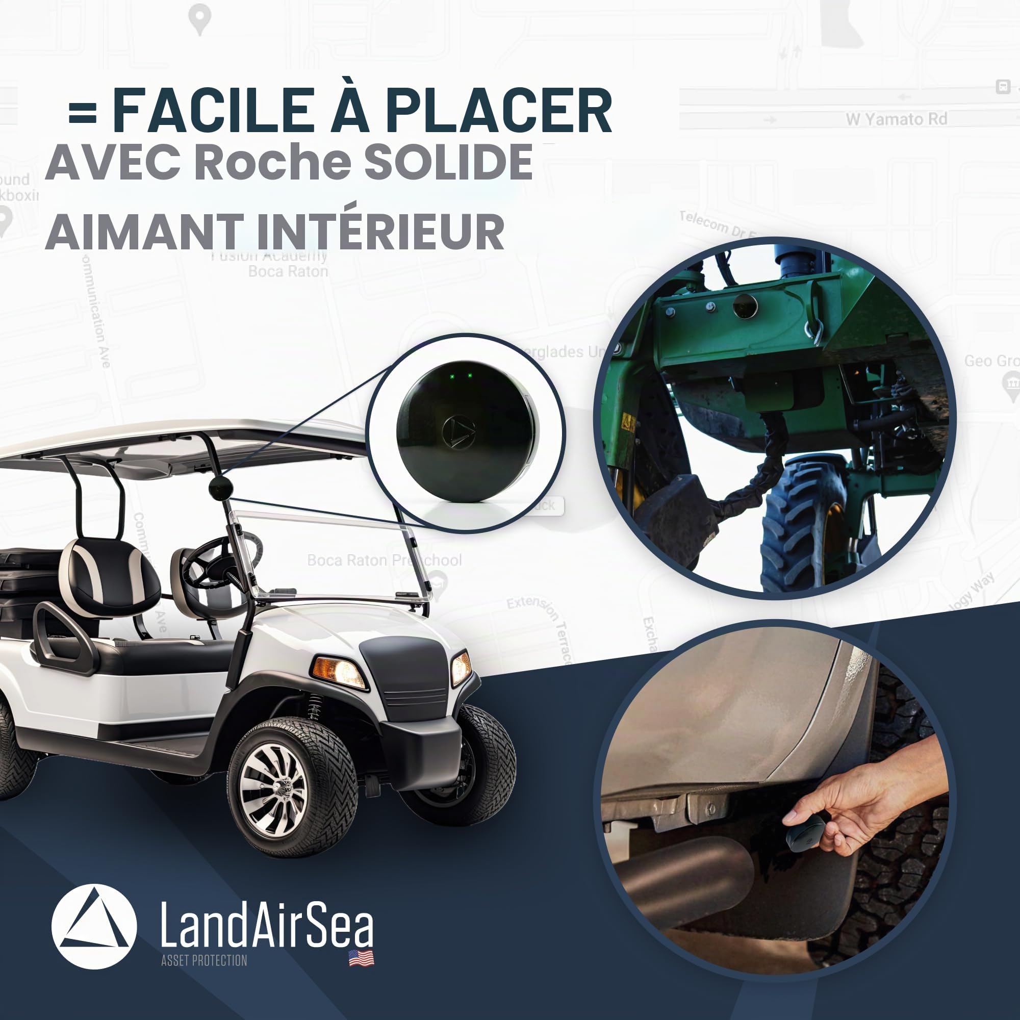 LandAirSea 54 GPS Tracker + 12-Month Prepaid Subscription. Long Battery, Magnetic, & Waterproof. Global GPS Tracker for Vehicles. Made in The USA from Domestic & Imported Parts