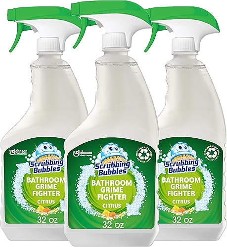 FRESH CITRUS - Limpiador desinfectante espumoso para baño 32 onzas por Scrubbing Bubbles